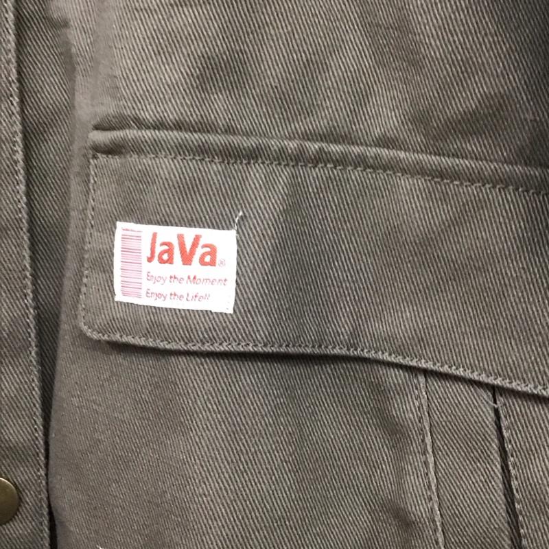 ジャバ Java ジャケット、上着 ジャンパー、ブルゾン 285000 カバーオール 裏地キルティングコットンワークカバーオール L ロゴ、文字 カーキ / カーキ /  レディース USED 古着 中古 10141958