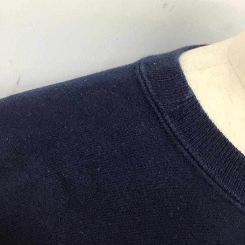チャンピオン Champion トレーナー 長袖 REVERSE WEAVE スウェット 裏起毛 M ロゴ、文字 紺 / ネイビー /  メンズ USED 古着 中古 10122951