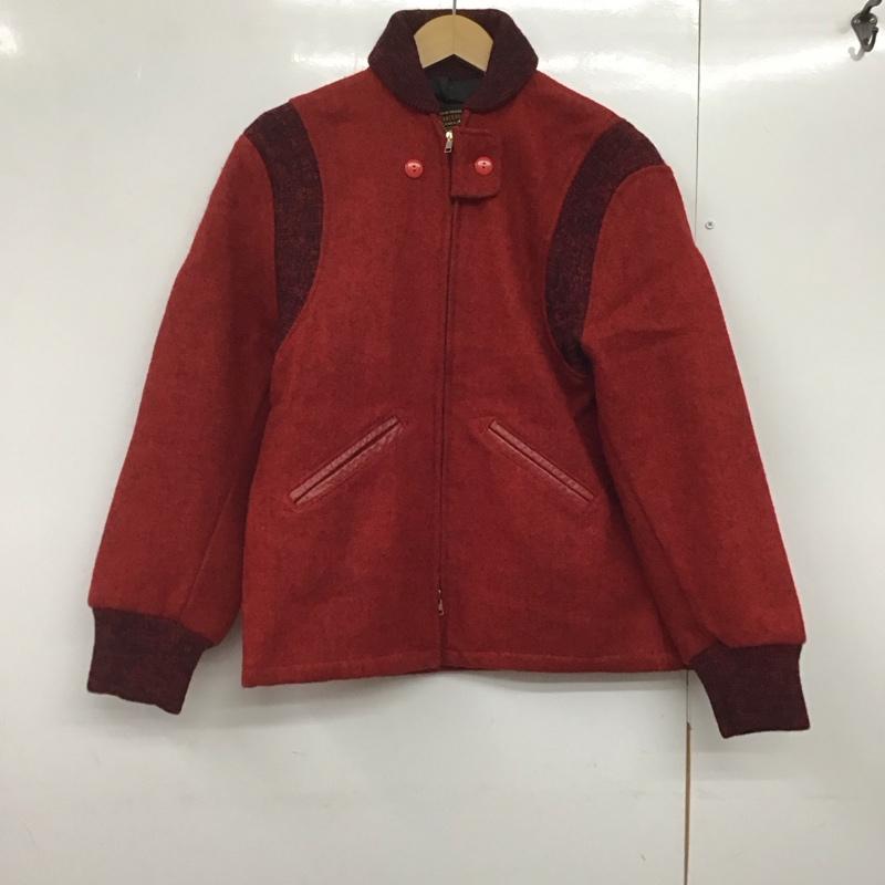 スクーカム SKOOKUM ジャケット、上着 ジャケット、ブレザー ジップアップジャケット アウター 古着 36 無地 赤 / レッド /  メンズ USED 古着 中古 10141478