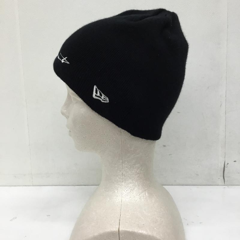 ヨウジヤマモト Yohji Yamamoto 帽子 ニット帽 HR-H39-567 NEW ERA ロゴ、文字 黒 / ブラック /  メンズ USED 古着 中古 10143474