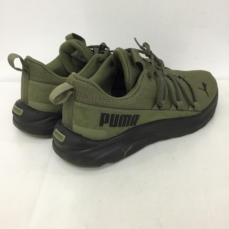 プーマ PUMA スニーカー スニーカー 378292-01 Softride One4All Camo 26.5cm 26.5cm ロゴ、文字 カーキ / カーキ / X 黒 / ブラック /  メンズ USED 古着 中古 10124871