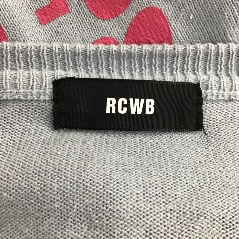 アールシーダブリュービー RCWB カーディガン 長袖 4209SW70-0750 RODEO CROWNS WIDE BOWL コットン クルーネック M プリント 水色 / ライトブルー /  レディース USED 古着 中古 10116752
