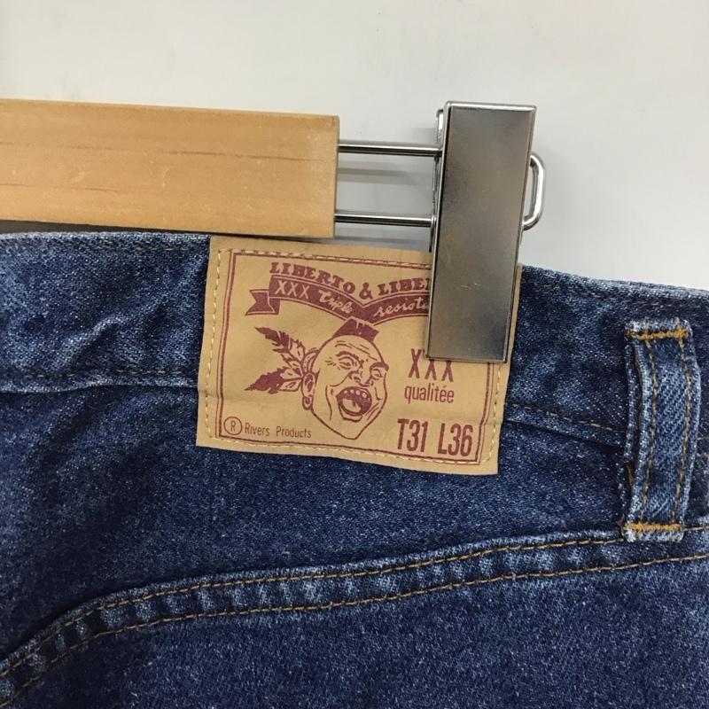 古着 USED パンツ デニム、ジーンズ デニムパンツ ワイドパンツ Gパン 31インチ 無地 インディゴ / インディゴ /  メンズ USED 古着 中古 10129229