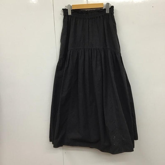 ニコアンド niko and... スカート ロングスカート FREE 無地 黒 / ブラック /  レディース USED 古着 中古 10129530
