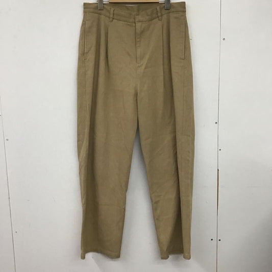 アイテムズ アーバンリサーチ ITEMS URBAN RESEARCH パンツ ワークパンツ、ペインターパンツ it25-14a020 カラーコットンクリースパンツ ワイドパンツ L 無地 ベージュ / ベージュ /  メンズ USED 古着 中古 10139017