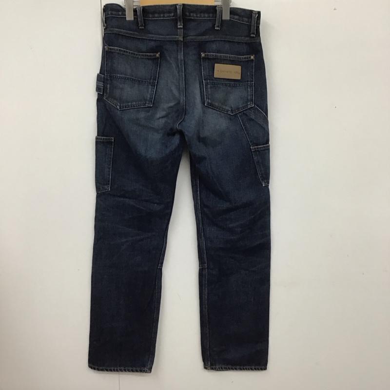 アベイシングエイプ A BATHING APE パンツ デニム、ジーンズ デニムパンツ ストレートパンツ ワイドパンツ カジュアルパンツ M 無地 インディゴ / インディゴ /  メンズ USED 古着 中古 10109788