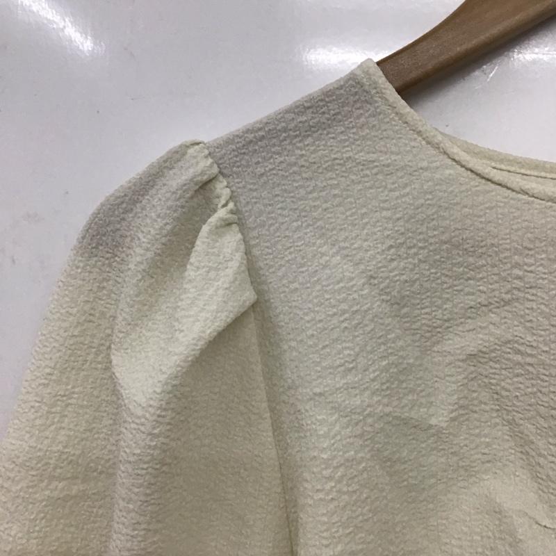 ローリーズファーム LOWRYS FARM カットソー 長袖 FREE 無地 白 / ホワイト /  レディース USED 古着 中古 10150834