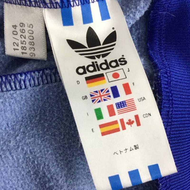 アディダス adidas ジャケット、上着 ジャンパー、ブルゾン ジップアップジャケット アウター 00s ジャージ 古着 L ロゴ、文字 青 / ブルー /  メンズ USED 古着 中古 10149206