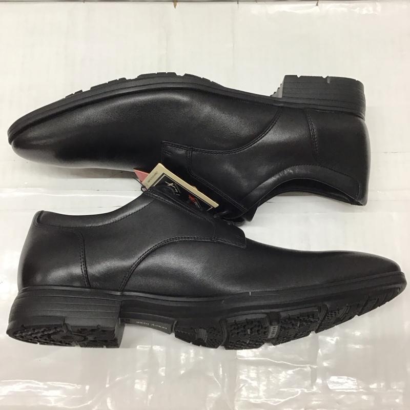 アシックス ASICS 革靴 革靴 TU-8001 texcy luxe GORE-TEX プレーントゥ 箱有 25.5cm 25.5cm 無地 黒 / ブラック /  メンズ USED 古着 中古 10111719