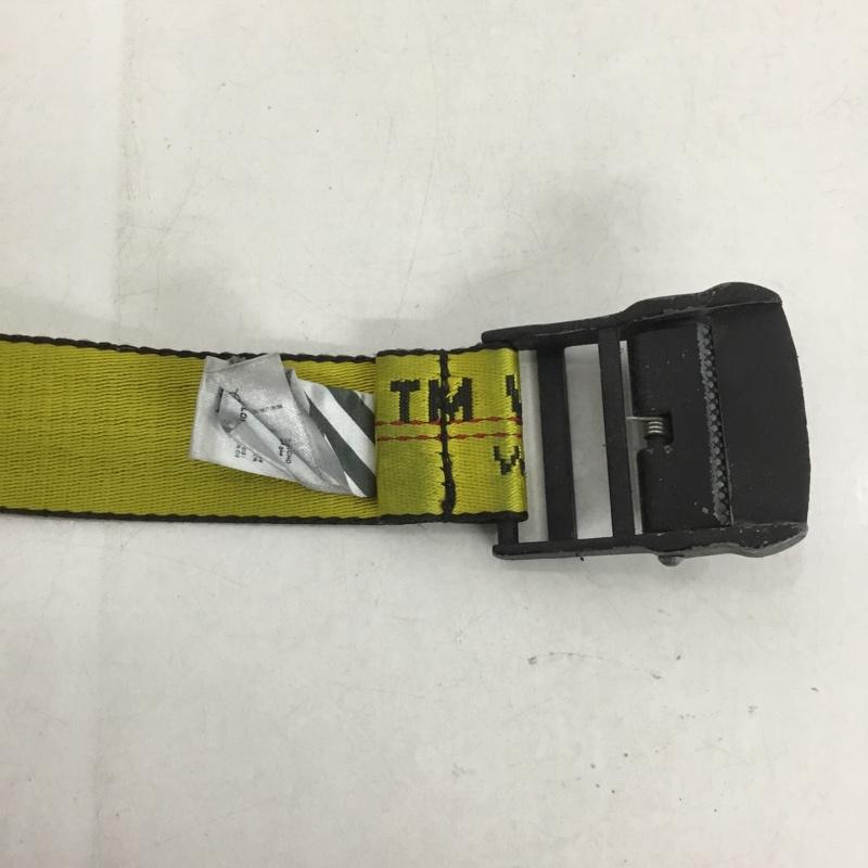 オフホワイト Off-White ベルト・バックル ベルト OWRB009E17223126 ロゴ、文字 黄 / イエロー /  メンズ USED 古着 中古 10141632