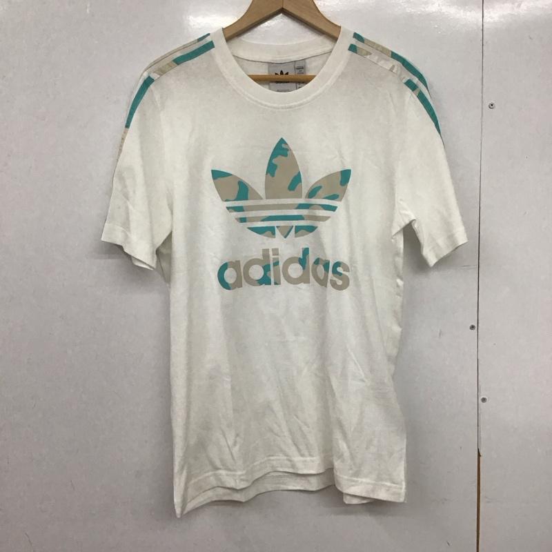 アディダス adidas Tシャツ 半袖 hf4892 グラフィックカモインフィル半袖Tシャツ M ロゴ、文字 白 / ホワイト /  メンズ USED 古着 中古 10148053