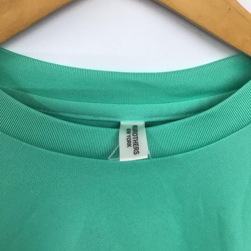 シックスティエイトアンドブラザーズ 68&brothers Tシャツ 半袖 半袖カットソー プリントTシャツ クルーネックカットソー ロゴ、文字 緑 / グリーン /  メンズ USED 古着 中古 10139595