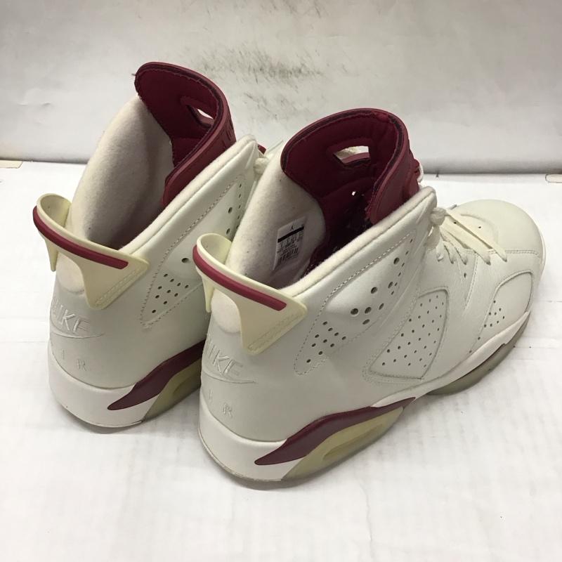 ナイキ NIKE スニーカー スニーカー 384664-116 AIR JORDAN 6 RETRO 27cm 27.0cm ロゴ、文字 白 / ホワイト / X えんじ / ワインレッド /  メンズ USED 古着 中古 10114254