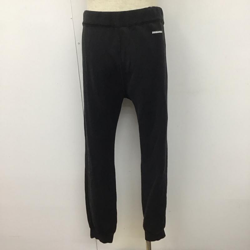 ディースクエアード2 DSQUARED2 ボトムス ボトムス スウェットパンツ カジュアルパンツ ジャージ ワイドパンツ M 無地 黒 / ブラック /  メンズ USED 古着 中古 10110212