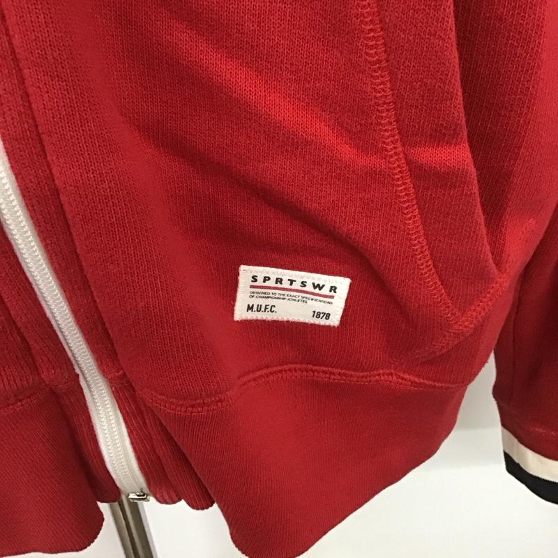 ナイキ NIKE パーカー 長袖 ジップパーカー XXL ロゴ、文字 赤 / レッド /  メンズ USED 古着 中古 10108156