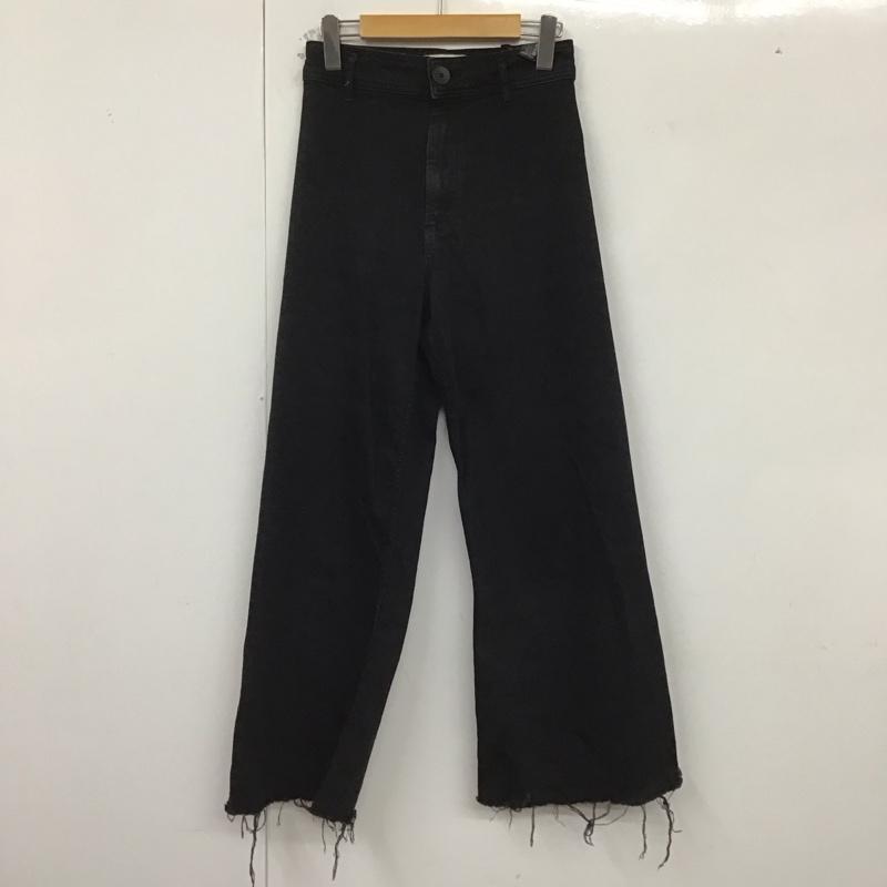 ザラ ZARA パンツ デニム、ジーンズ デニムパンツ スリムパンツ カジュアルパンツ ストレッチパンツ 38 無地 黒 / ブラック /  レディース USED 古着 中古 10128954