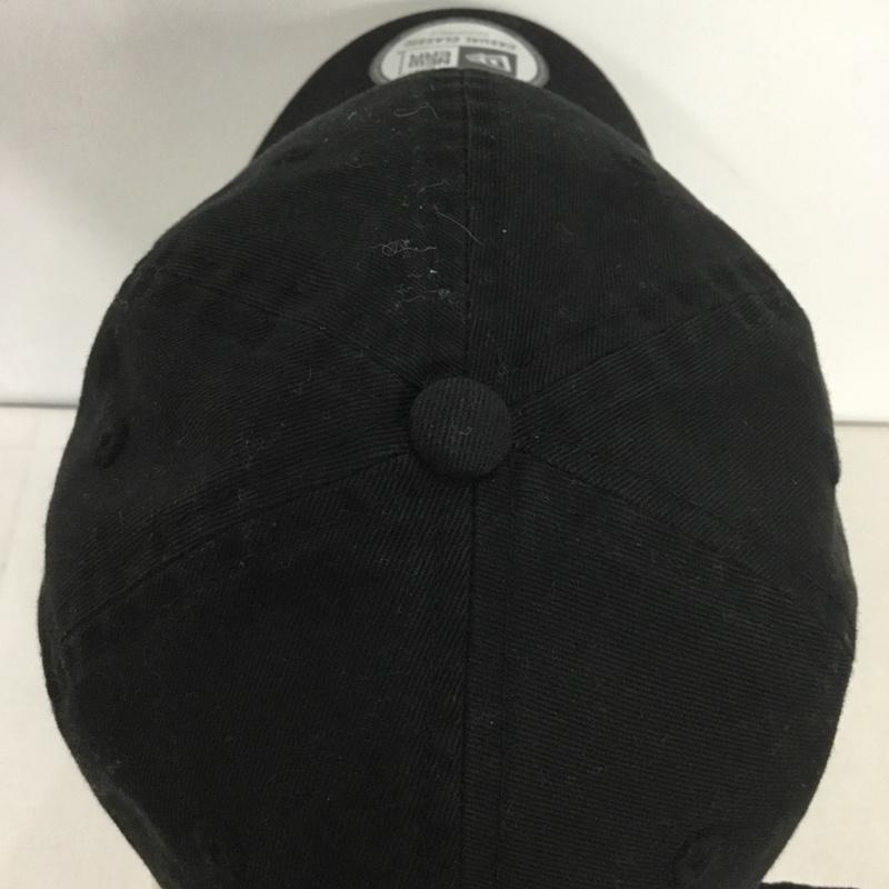 ニューエラ NEW ERA 帽子 キャップ 筆記体 ロゴ 刺繍 黒 / ブラック /  レディース USED 古着 中古 10141949