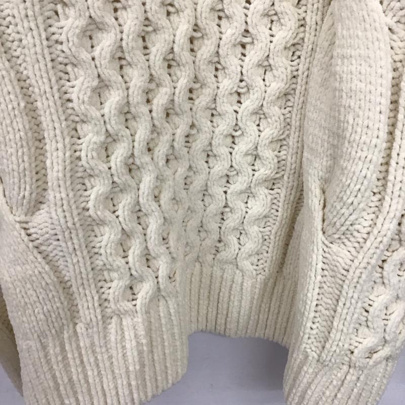 ロデオクラウンズ Rodeo Crowns ニット、セーター 長袖 モールニットケーブルトップス 420gad70-024b-1 FREE 無地 アイボリー / アイボリー /  レディース USED 古着 中古 10143428