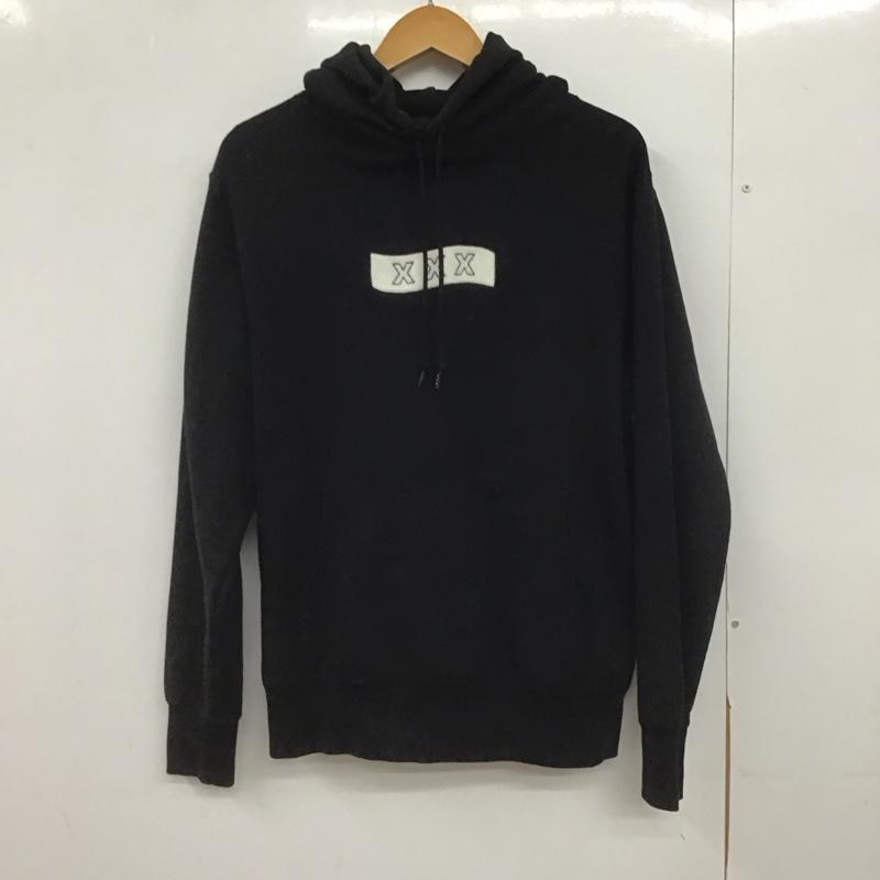 ゴッドセレクショントリプルエックス GOD SELECTION XXX パーカー 長袖 長袖パーカー プルオーバーパーカー スウェット M ロゴ、文字 黒 / ブラック /  メンズ USED 古着 中古 10148049