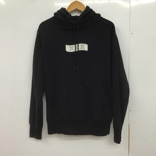 ゴッドセレクショントリプルエックス GOD SELECTION XXX パーカー 長袖 長袖パーカー プルオーバーパーカー スウェット M ロゴ、文字 黒 / ブラック /  メンズ USED 古着 中古 10148049