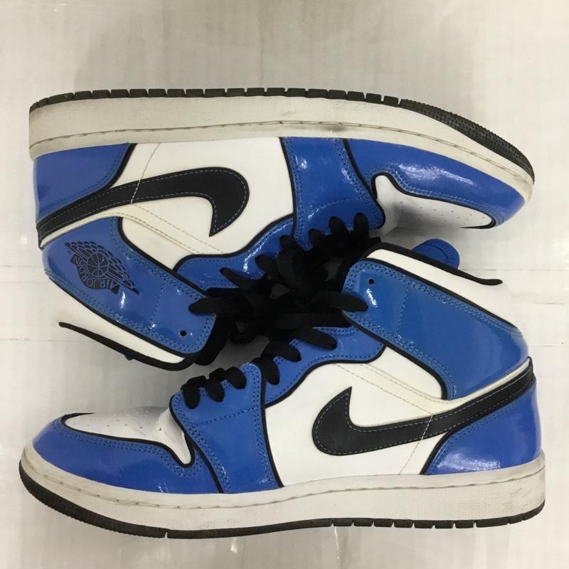 ナイキ NIKE スニーカー スニーカー DD6834-402 AIR JORDAN 1 MID SE 27cm 箱有 27.0cm ロゴ、文字 白 / ホワイト / X 青 / ブルー / X 黒 / ブラック /  メンズ USED 古着 中古 10123980