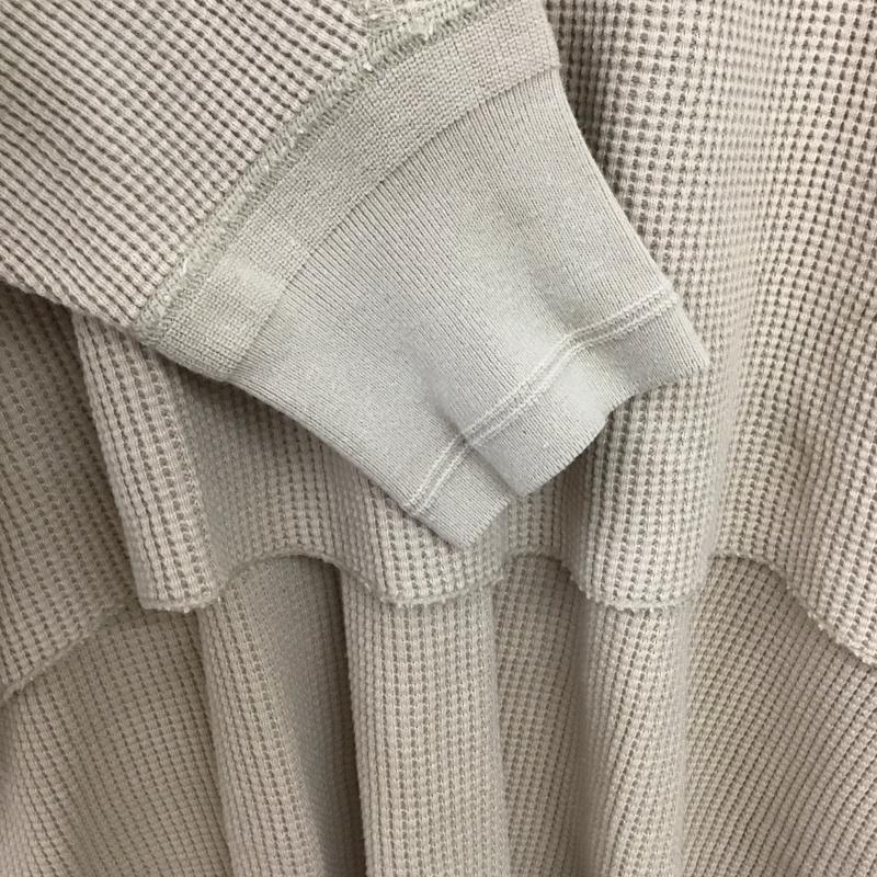 アメリカーナ AMERICANA カットソー 長袖 ワッフル 無地 ベージュ / ベージュ /  レディース USED 古着 中古 10148506