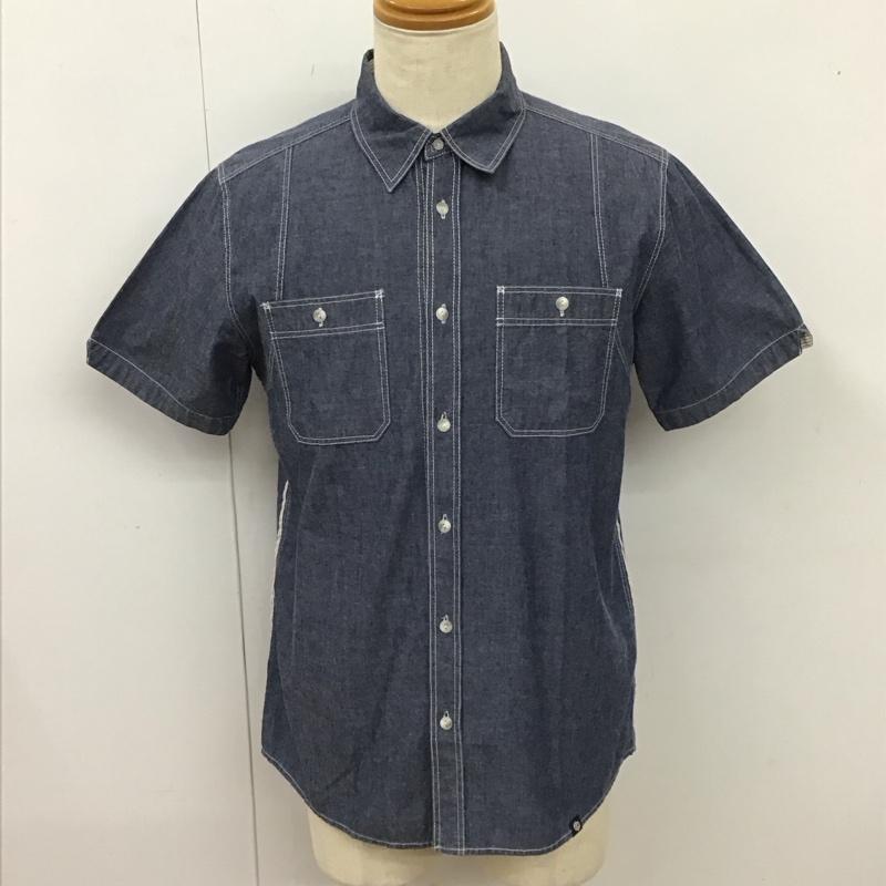 サイラス SILAS シャツ、ブラウス 半袖 10112403 M 無地 紺 / ネイビー /  メンズ USED 古着 中古 10116464