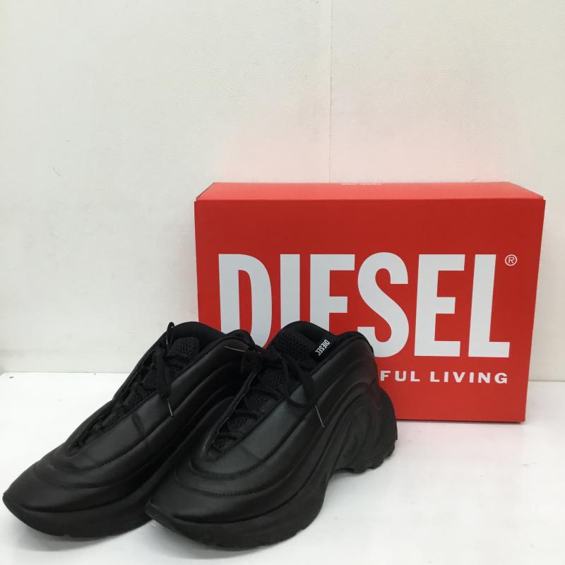 ディーゼル DIESEL スニーカー スニーカー S25-10-CHP 26.5cm 無地 黒 / ブラック /  メンズ USED 古着 中古 10133945