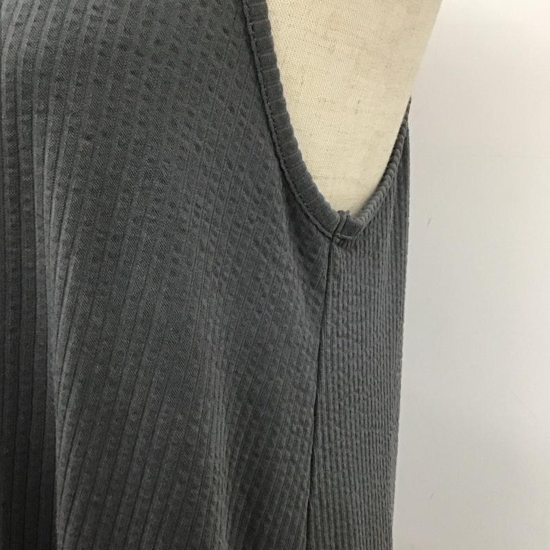 マウジー MOUSSY ワンピース ロングスカート 010GSS80-1200 ティアード キャミワンピース 1 無地 灰 / グレー /  レディース USED 古着 中古 10109022