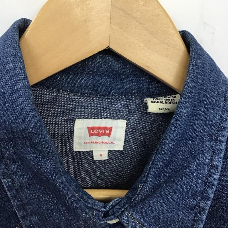 リーバイス Levi s シャツ、ブラウス 長袖 長袖シャツ 無地シャツ カラーシャツ デニムシャツ S 無地 インディゴ / インディゴ /  メンズ USED 古着 中古 10135500