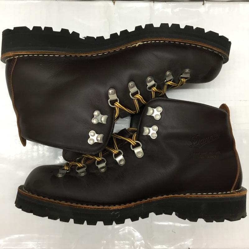 ダナー Danner ブーツ ショートブーツ 30866 MOUNTAIN LIGHT マウンテンブーツ US10 箱有 US：10 ロゴ、文字 茶 / ブラウン /  メンズ USED 古着 中古 10115235