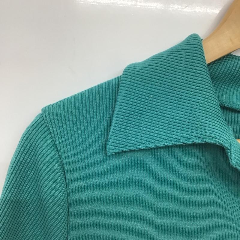 スライ SLY ワンピース ミニスカート 030FSL83-6400 COLLARED MINI ワンピース 1 無地 緑 / グリーン /  レディース USED 古着 中古 10140061