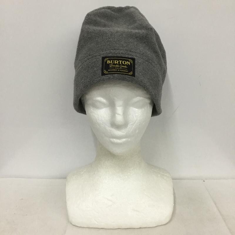 バートン BURTON 帽子 ニット帽 フリース ビーニー ロゴ、文字 灰 / グレー /  メンズ USED 古着 中古 10137368