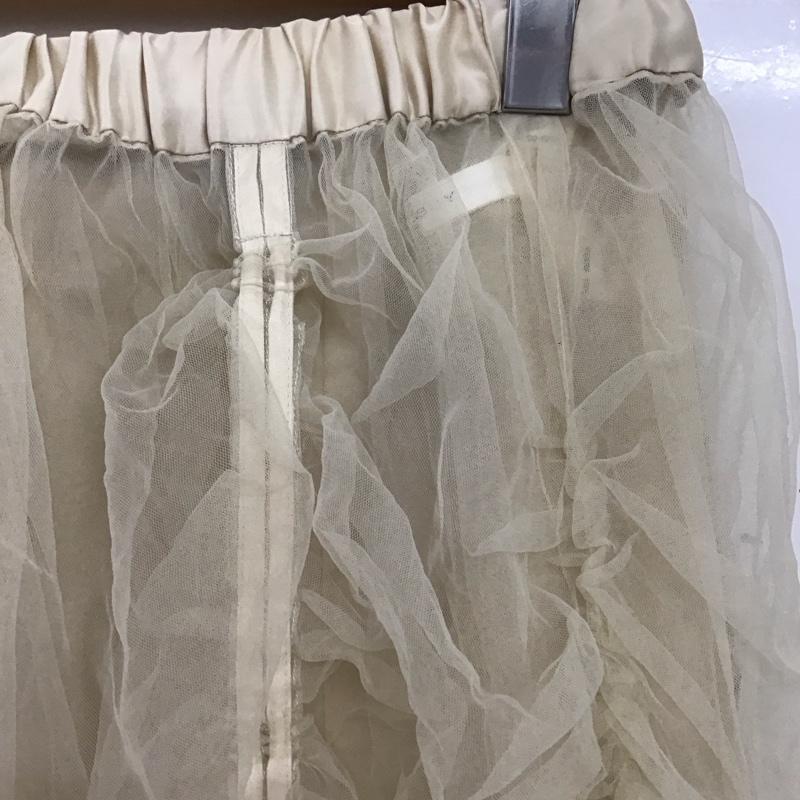 マウジー MOUSSY スカート ロングスカート 010GA730-6680 TULLE DRAWSTRING MAXI SKIRT チュール 1 無地 アイボリー / アイボリー /  レディース USED 古着 中古 10149487