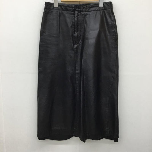 トリココムデギャルソン tricot COMME des GARSONS スカート ロングスカート レザースカート M 無地 黒 / ブラック /  レディース USED 古着 中古 10137715
