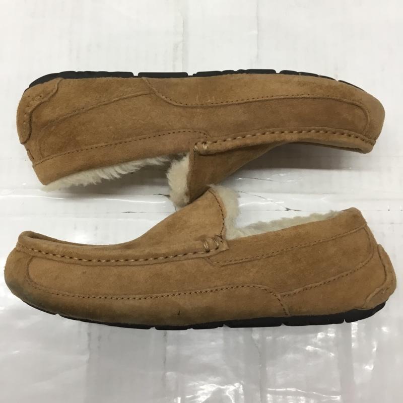 アグ UGG カジュアルシューズ カジュアルシューズ 5775 アスコット モカシン 25cm 25.0cm ロゴ、文字 茶 / ブラウン /  メンズ USED 古着 中古 10106517