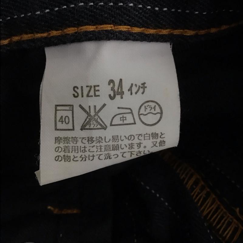 リーバイストラウスアンドコー Levi Strauss & co. パンツ デニム、ジーンズ デニムパンツ スリムパンツ カジュアルパンツ 34 ストライプ 黒 / ブラック /  メンズ USED 古着 中古 10141919