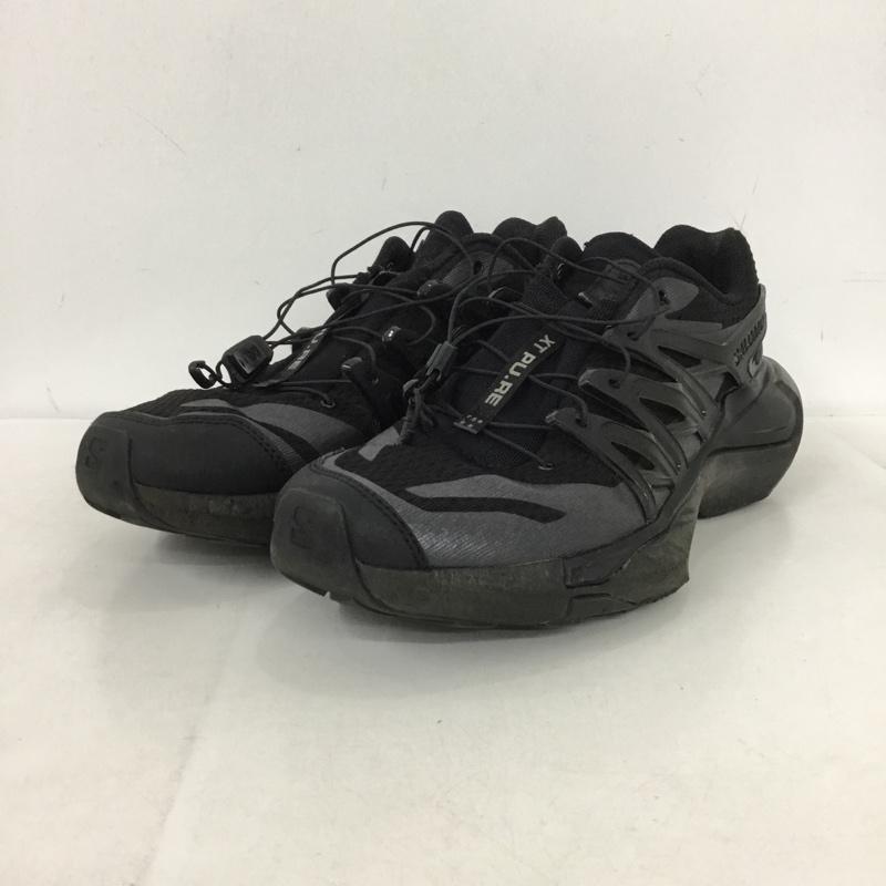 サロモン SALOMON スニーカー スニーカー 187982 XT.PU.RE ADVANCED 27cm 27.0cm ロゴ、文字 黒 / ブラック /  メンズ USED 古着 中古 10147561