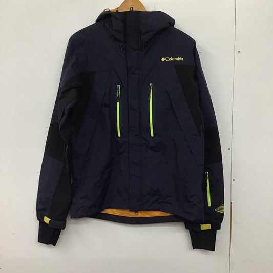 コロンビア Columbia ジャケット、上着 ジャケット、ブレザー 216 pm5456 フロストフリージャケット ジップアップジャケットパーカー S ロゴ、文字 黒 / ブラック / X 紺 / ネイビー /  メンズ USED 古着 中古 10137693