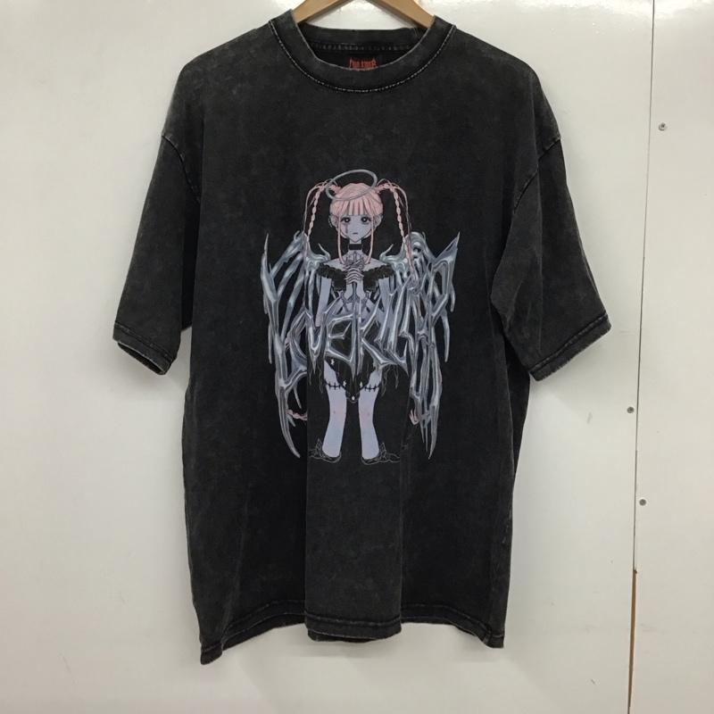 ラブキラー LOVE KILLER Tシャツ 半袖 半袖カットソー プリントTシャツ クルーネックカットソー プリント 黒 / ブラック /  メンズ USED 古着 中古 10135476
