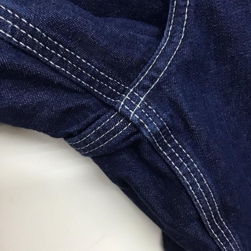 カーハート Carhartt パンツ ワークパンツ、ペインターパンツ デニムパンツ ワイドパンツ カジュアルパンツ 30インチ ロゴ、文字 インディゴ / インディゴ /  メンズ USED 古着 中古 10142605