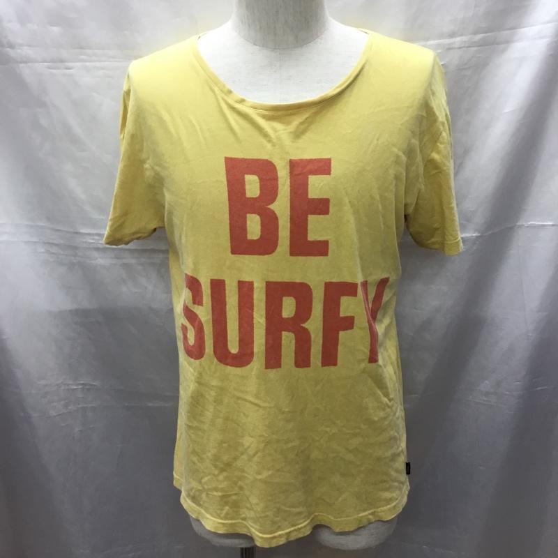 ティーシーエスエス TCSS Tシャツ 半袖 半袖カットソー プリントTシャツ クルーネックカットソー M プリント 黄 / イエロー /  メンズ USED 古着 中古 10114579