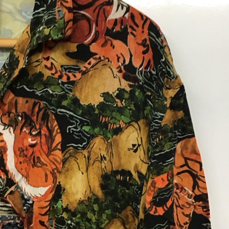 ザラ ZARA シャツ、ブラウス 半袖 半袖シャツ プリントシャツ カジュアルシャツ L プリント マルチカラー / マルチカラー /  メンズ USED 古着 中古 10136142