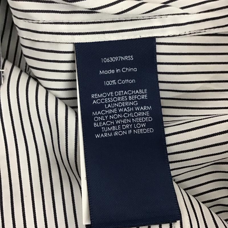 ラルフローレン RALPHLAUREN シャツ、ブラウス 半袖 半袖シャツ ストライプシャツ S ストライプ 白 / ホワイト / X 紺 / ネイビー /  ボーイズ USED 古着 中古 10128765