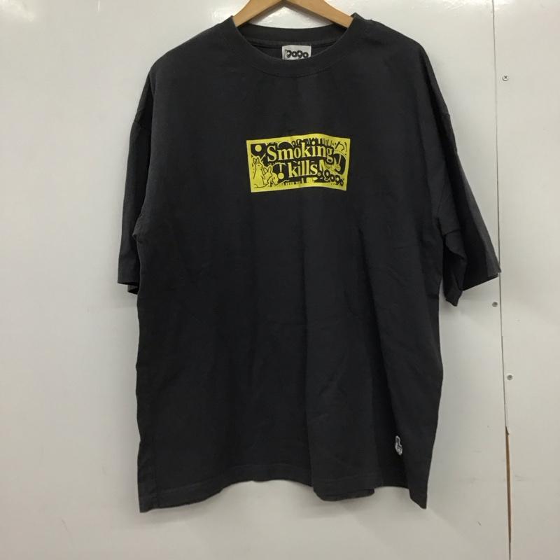 ナインティナインティ 9090 Tシャツ 半袖 半袖カットソー プリントTシャツ クルーネックカットソー fr2 XXL プリント ダークグレー / ダークグレー /  メンズ USED 古着 中古 10149189
