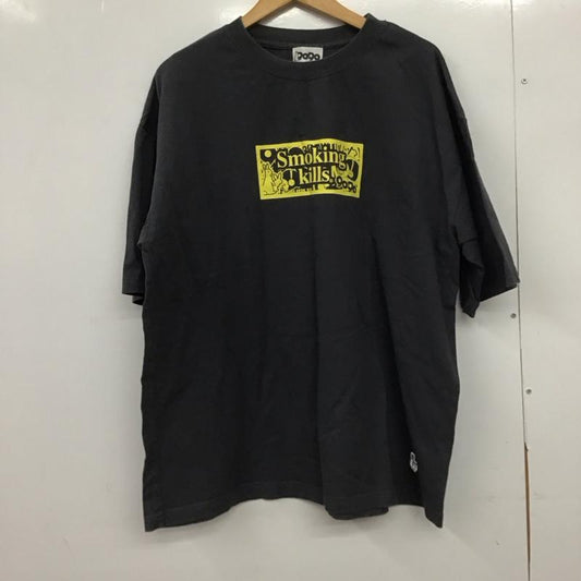 ナインティナインティ 9090 Tシャツ 半袖 半袖カットソー プリントTシャツ クルーネックカットソー fr2 XXL プリント ダークグレー / ダークグレー /  メンズ USED 古着 中古 10149189