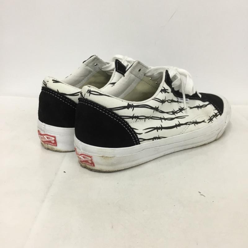 バンズ VANS スニーカー スニーカー 721356 VAULT 有刺鉄線 28cm 箱有 28.0cm 総柄 白 / ホワイト / X 黒 / ブラック /  メンズ USED 古着 中古 10137996