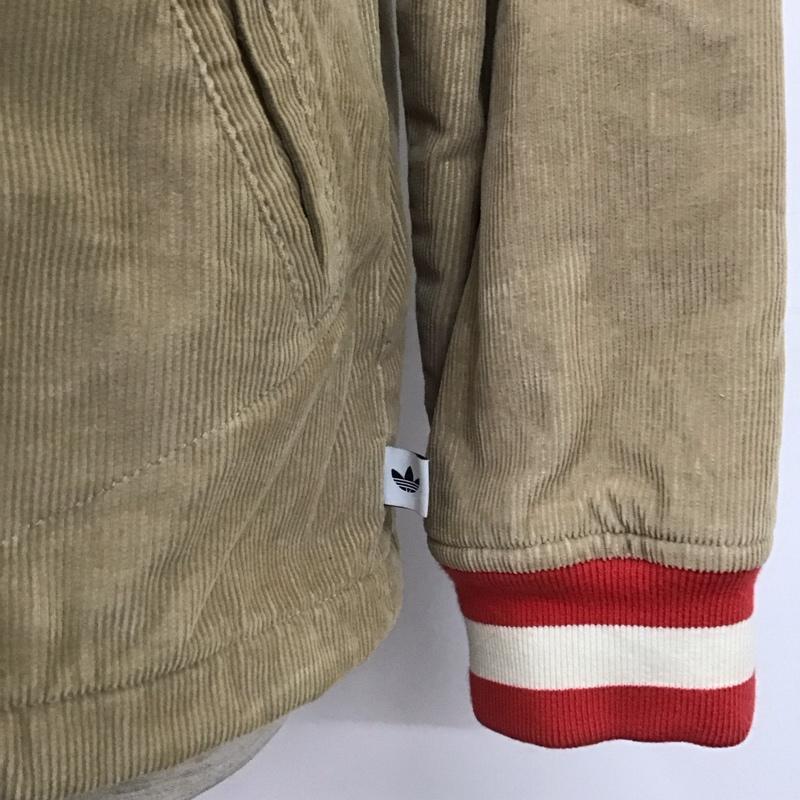 アディダス adidas ジャケット、上着 ジャンパー、ブルゾン M69398 コーデュロイジャケット 無地 ベージュ / ベージュ /  メンズ USED 古着 中古 10124852