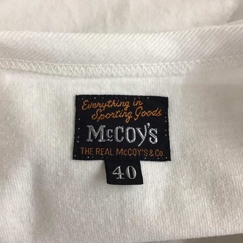 ザリアルマッコイズ THE REAL McCOY S Tシャツ 半袖 クルーネック U.S.AIRFORCE 40 ロゴ、文字 白 / ホワイト /  メンズ USED 古着 中古 10115595