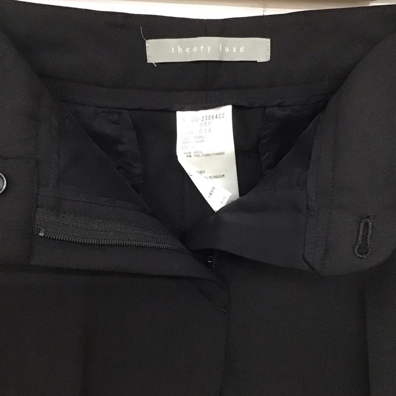 セオリーリュクス theory luxe パンツ スラックス 38 無地 黒 / ブラック /  レディース USED 古着 中古 10133148